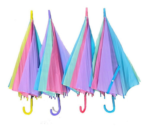 Fullimport Automatic Colorful Children's Umbrella - Nylon Kaos 11 3