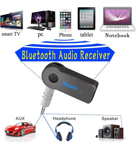 Bluetooth Audio Receiver Adapter for Car, TV, Notebook - Male to Female Connection 2