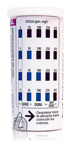 TEST INSTANTANEO Tiras Análisis Dureza En Agua (4en1) Mayor Precisión - 50u 1