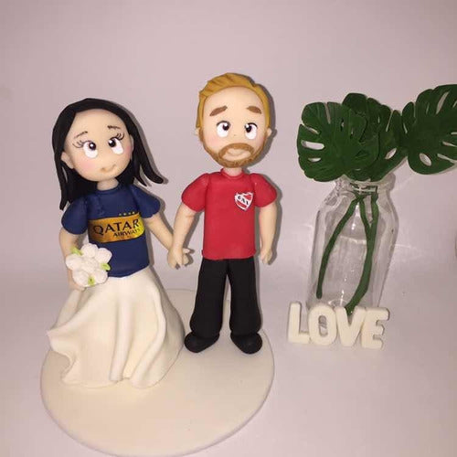 Porcelana Fria Cositas Lindas Adorno De Torta Casamiento Personalizado 7