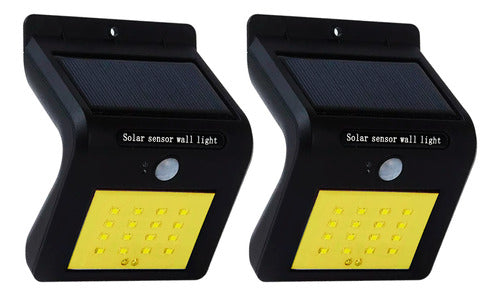 Alitrade Solar Motion Sensor Outdoor Wall Light Set x2 0