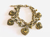Bronze Metal Bracelet with Various Charms x 12 Units 4