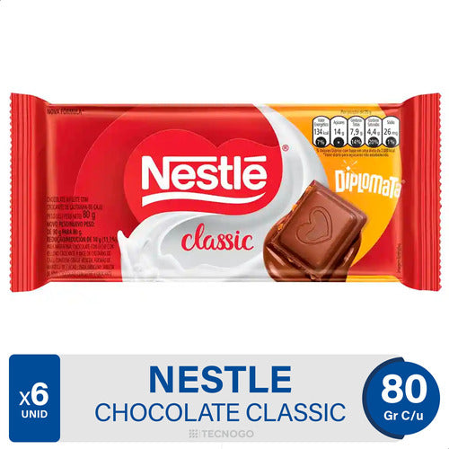 Nestlé Chocolate Classic Diplomata Creamy Cashew X6 0