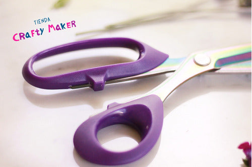 Tienda CraftyMaker Premium Violeta Tailor Scissors Steel Blade 25cm 6