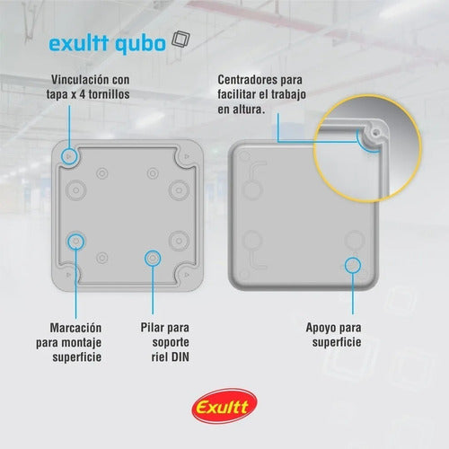 Caja Paso Estanca Pvc Camara Cctv Ip65 90x90x75mm 5