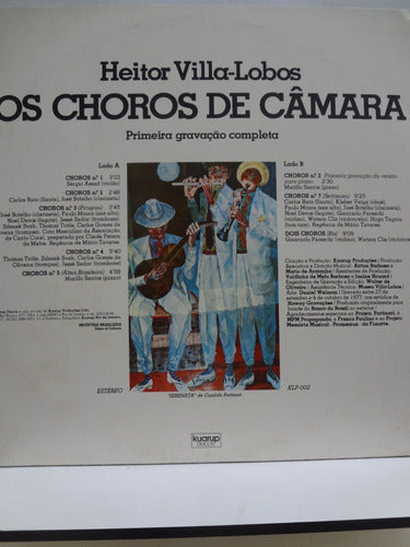 Lp Disco Vinil Os Choros De Câmara Villa Lobos Grav Completa 4