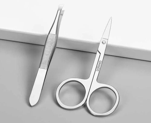 Eloise Eyebrow Hair Removal Kit Tweezers + Premium Stainless Steel Scissors 4