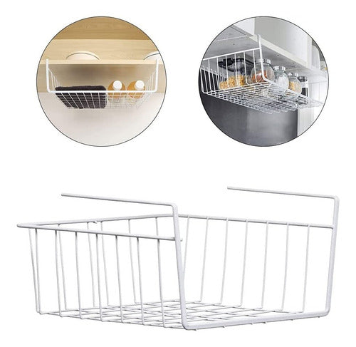 Metal Hanging Shelf Organizer for Pantry and Kitchen 6