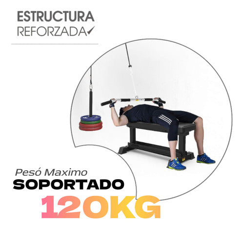 Polea Alta Y Baja Gym Kit Completo Profesional Premium 2