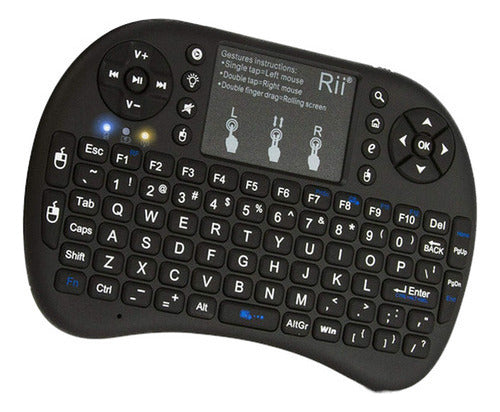 Rii Mini Wireless Keyboard with Touchpad & Mouse Pad I8+ 3