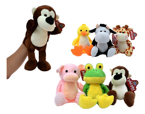 Imported Cko 12 Models Plush Hand Puppets Fun Animals 0