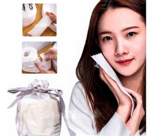 Disposable Cotton Facial Towel Roll Makeup Remover 100% Soft Cotton 8