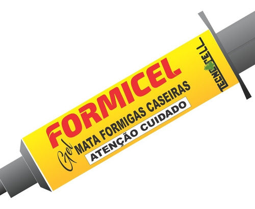 Kit 3x Formicel 10g Gel Mata Elimina Ninho Formigas Caseiras 2