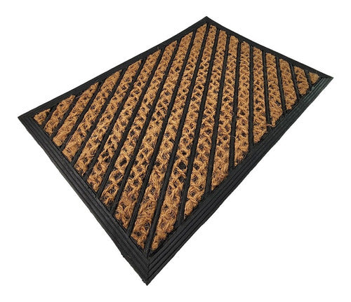 Buenos Aires Bazar Entry Coir Doormat with Rubber Backing 82