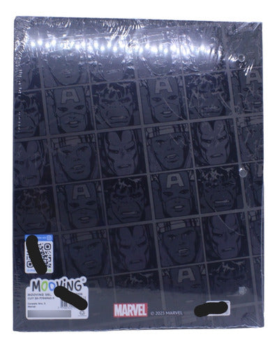 Mooving Carpeta N3 Dos Tapas Marvel Heroes Personajes Caras Vengador 1