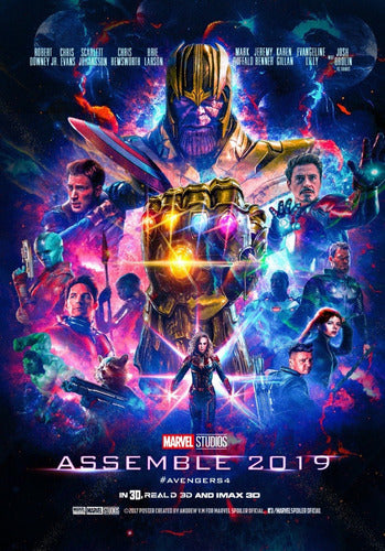 Avengers Endgame Movie Posters Vinyl Canvas 100x70 cm 4