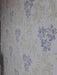 Le Monde Damasco Beige, Blue, and White Adhesive Paper - 122 cm Wide 0