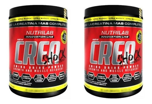 Pack of 2 Crea Shock Creatine Supplement for Strength and Performance Increase in Sports - 2 x 300g 0