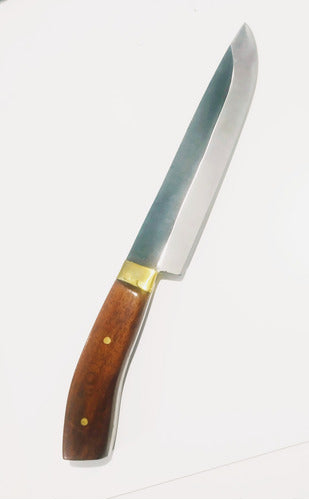 Handmade Full Tang Camper Knife with Carob Wood Handles 0
