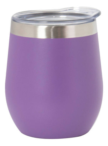 Mate De Acero Inoxidable 230ml C/ Tapa Violeta 0