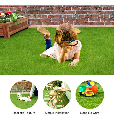 Oumefar Green Synthetic Artificial Grass Mat - 2 Sizes 1