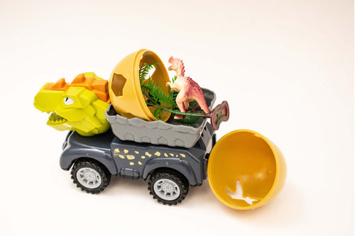 Egg Dinosaur Set of 4 Dino Cars with Surprise Egg 5