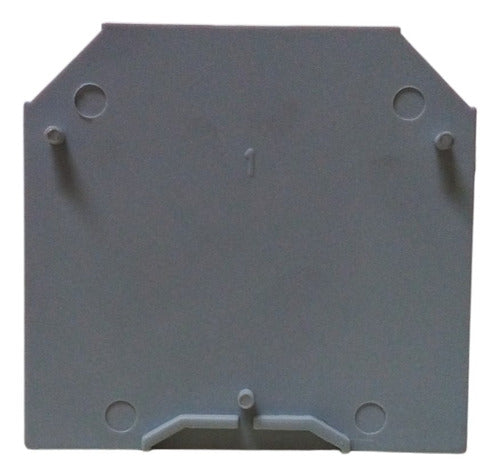 Zoloda D-BPN-16/35 Gray Terminal Cover for Rails - Pack of 15 Units 1