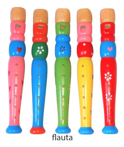 DyM Ventas Kit De Percusión Infantil Color X 6 Xilofón Armónica Maracas 5