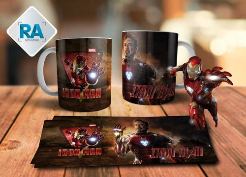 Plantillas Sublimación Tazas Realidad Aumentada | Avengers 2