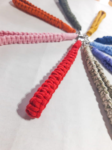 Handmade Macrame Keychains / Straps in Custom Colors 7