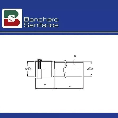 Caño Duratop Línea X Negro 63 X 4.00 Mts 2