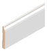 White Pre-Painted Baseboard 7.8cm MDF Paintable PZ-78 0