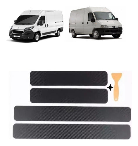 Tuning Accessory Carbon Fibre Door Sill Cover for Peugeot Boxer 2019 0