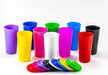 BNS 100 Plastic Cups with Straw 2