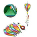 Estados Unidos Colorful Stripe Hot Air Balloon Wind Spinner 0