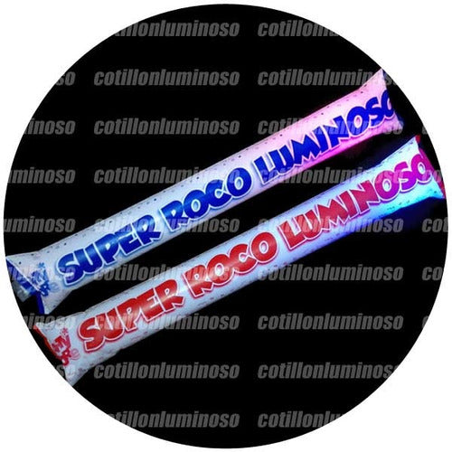 12 Super Roco Luminoso Luz Led Fiesta Carioca Cotillon 1