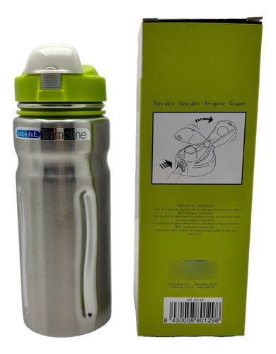 Botella Porta Líquidos Con Sorbito Acero Inox 500ml Bebé 6