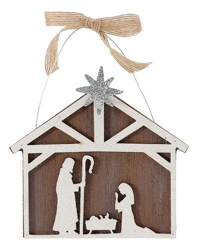 Department 56 Holy Family In Manger Ornament 0