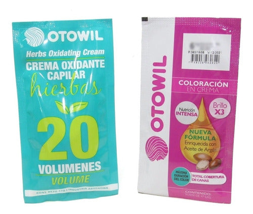 Otowil Tintura Argan+Crema Oxidan Muy Rojo Oscuro 5.66 Lfme 1