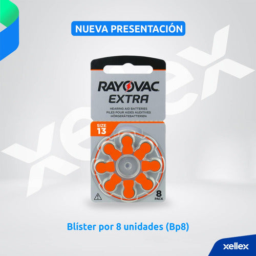 Pilas Audifono 13 Rayovac Extra Pr48 Blister X 8 Unidades 1