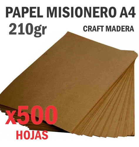 500 Missionary Paper A4 Kraft 210g Thick Cardstock 1