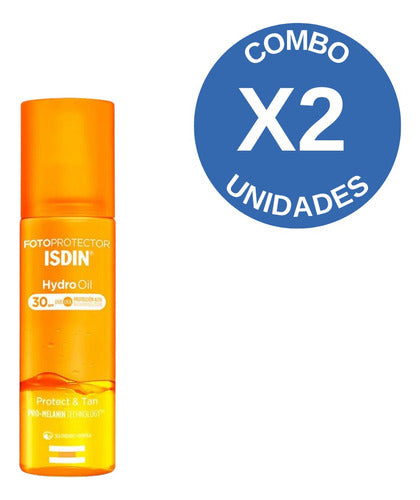 Combo X 2 Isdin Fotoprotector Spf30+ Hydro Oil 200 Ml 0