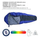 Puma Model Mummy Sleeping Bag - 400g/m2 2