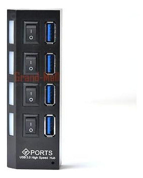 4 Puertos Usb 3.0 Hub 1 X Usb 3.0 Cable Encendido Interrupto 2