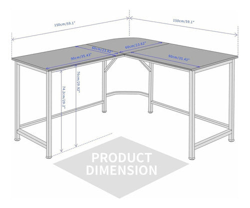 Topsky - L-Shaped Corner Computer Desk 5