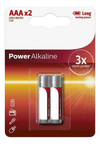 Pilas Alcalinas Philips Aaa Pack X2 0