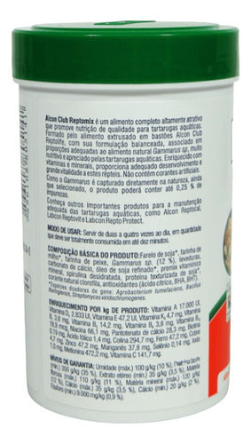 Ração Alcon Club Reptomix 60g Tartarugas Aquáticas Kit Co 2