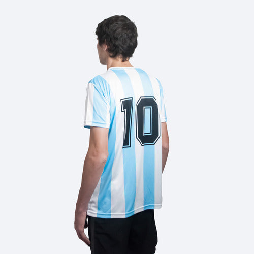 Argentina 86 T-Shirt Replica - Classic Male Design - Blue and White Colors - UV Protection - Antibacterial - Quick Dry - Comfortable 13