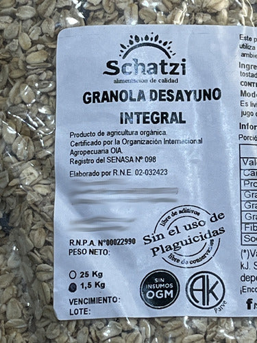 Schatzi Organic Whole Grain Granola 1.5kg - Oil-Free 2