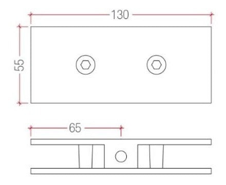 Herrajes MI Glass Door Pivot Hinge Blindex D02 1